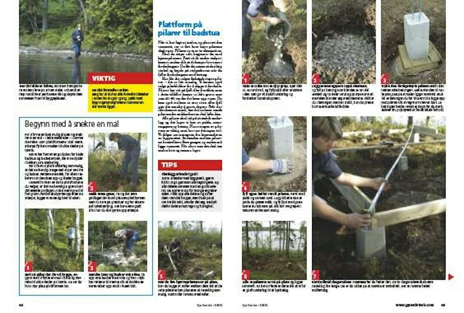 Slik bygger du et fundament på naturtomt Slik bygger du et fundament på naturtomt